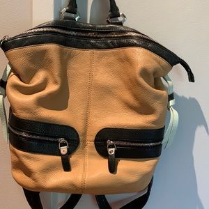 Leather back pack